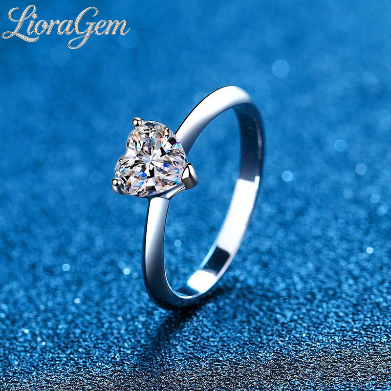 LioraGem Bague en moissanite f - Moissanite Engagement Ring 1 Carat avis et prix