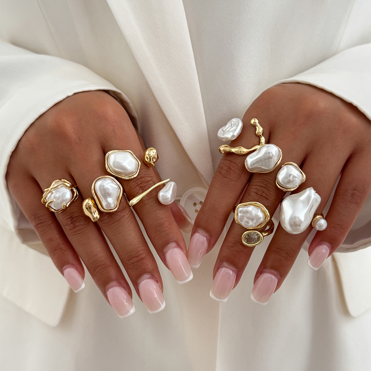 7 pièces/ensemble couleur or i - Vintage Punk Knuckle Rings Set avis et prix