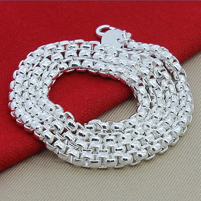 Collier en argent Sterling 45- - 925 Sterling Silver Chain Necklace Men avis et prix