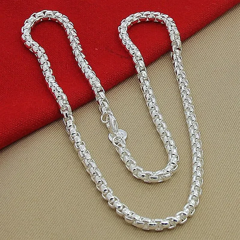 Collier en argent Sterling 45- - 925 Sterling Silver Chain Necklace Men avis et prix