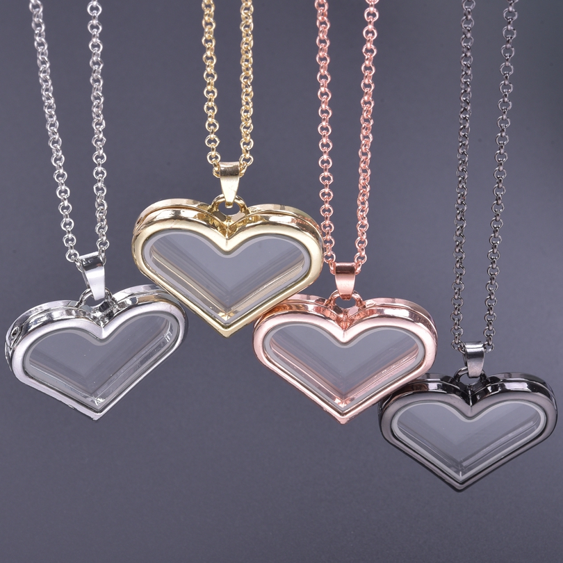 1Pc Y2K fille doux amour coeur - Heart Locket Necklace Photo avis et prix
