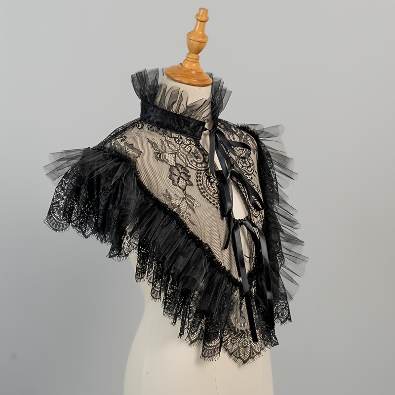 Faux col en dentelle et tulle  - Necklaces avis et prix