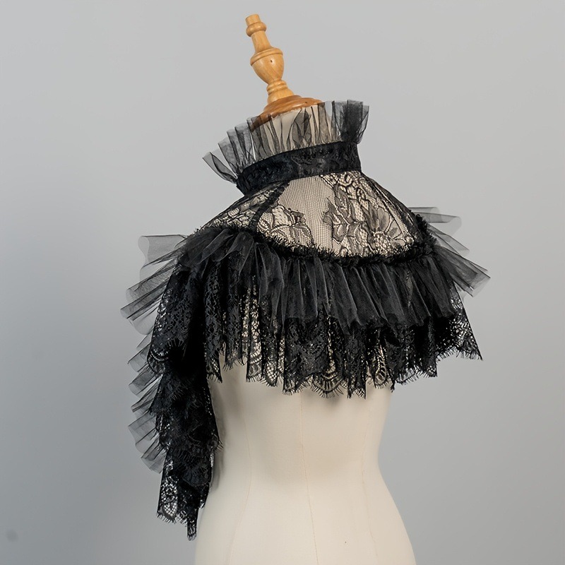 Faux col en dentelle et tulle  - Necklaces avis et prix