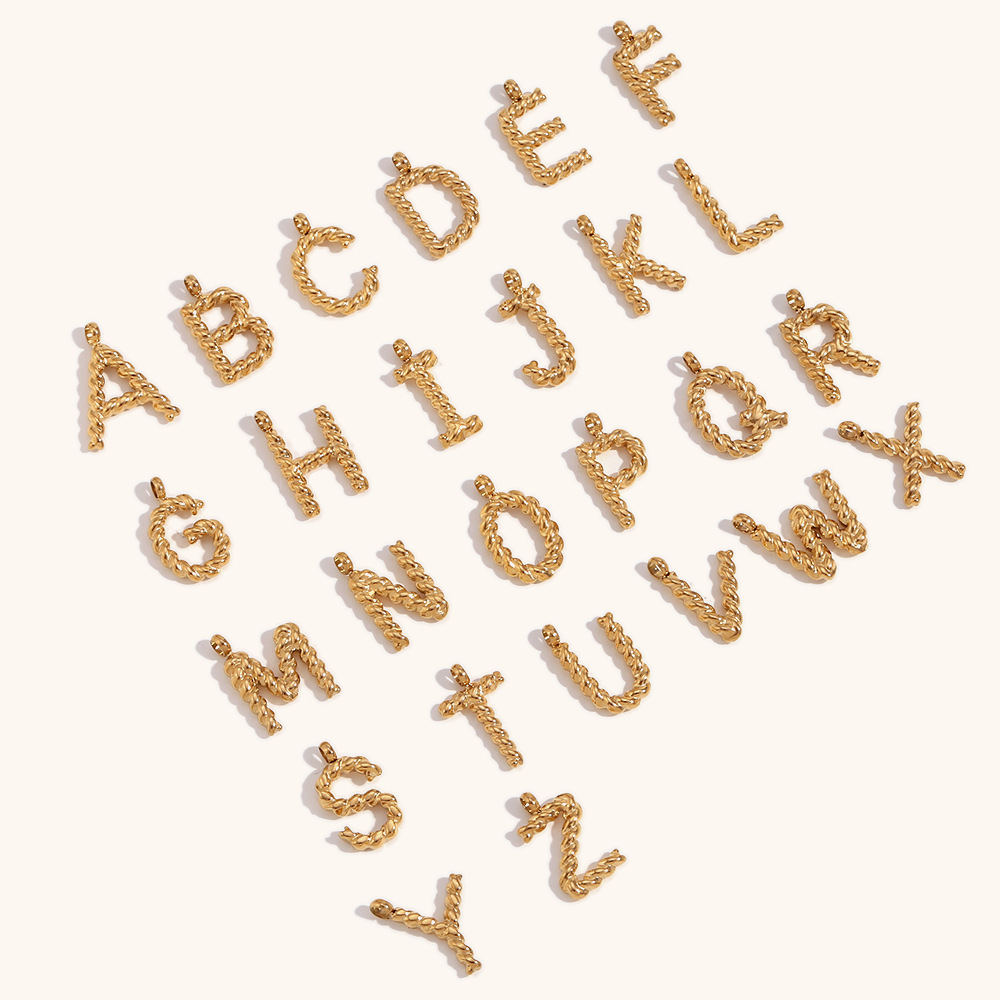 Collier personnalisé avec lett - Initial Letter Necklace 18K Gold avis et prix