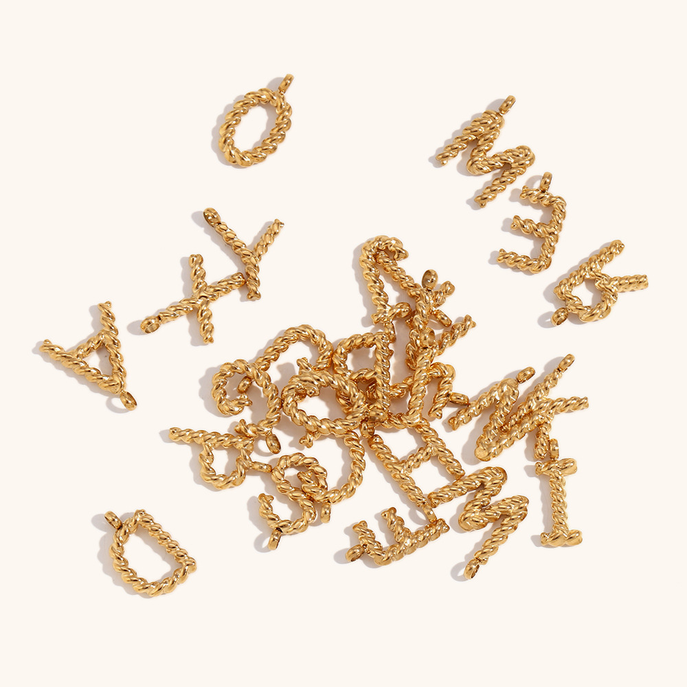 Collier personnalisé avec lett - Initial Letter Necklace 18K Gold avis et prix