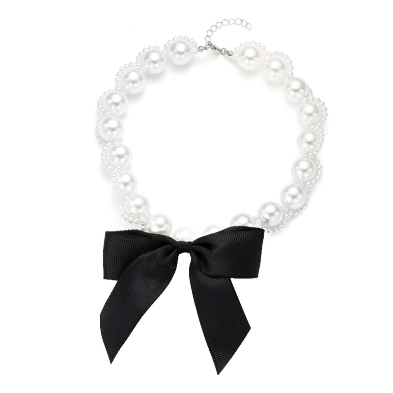 Collier ras du cou en ruban de - Pearl Choker Necklace Vintage avis et prix