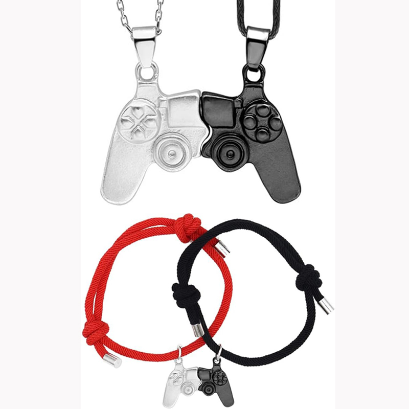 Ensemble collier et bracelet m - Magnetic Couple Matching Necklaces avis et prix