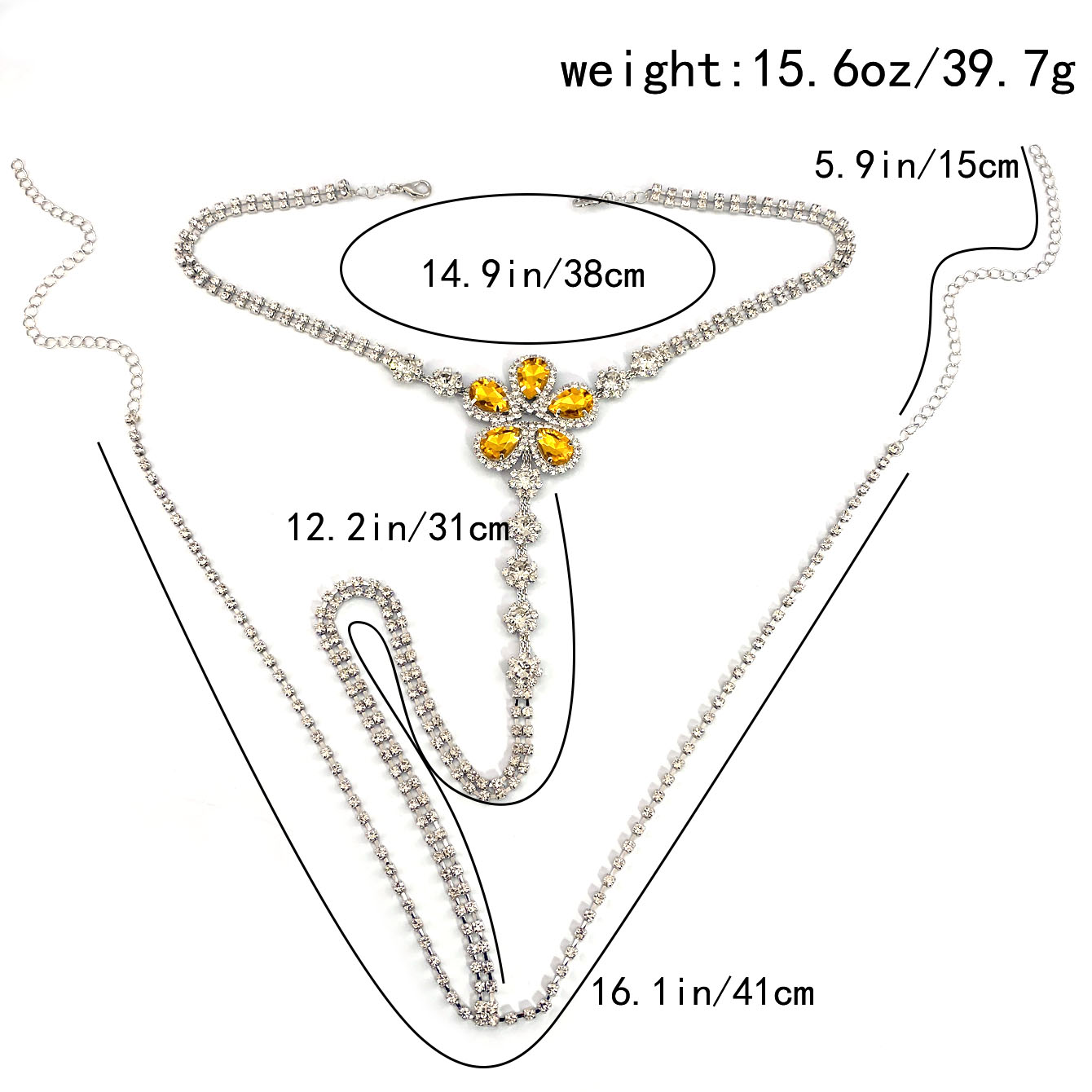 Ensemble string Sexy en strass - Body Jewelry avis et prix