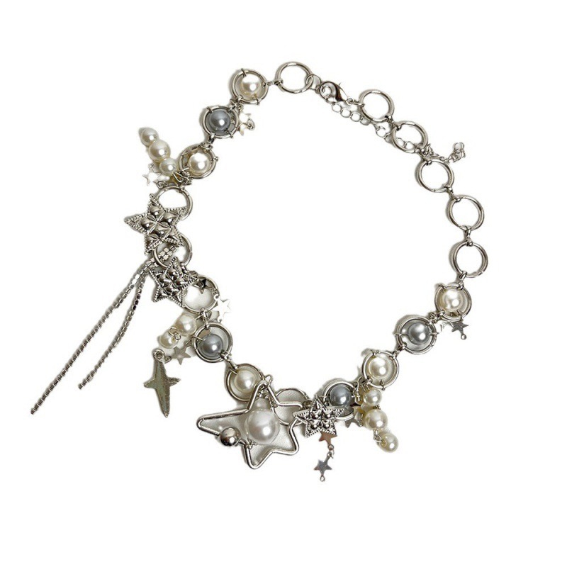 Y2K – colliers en chaînes d'ét - Pearl Choker Necklace Vintage avis et prix