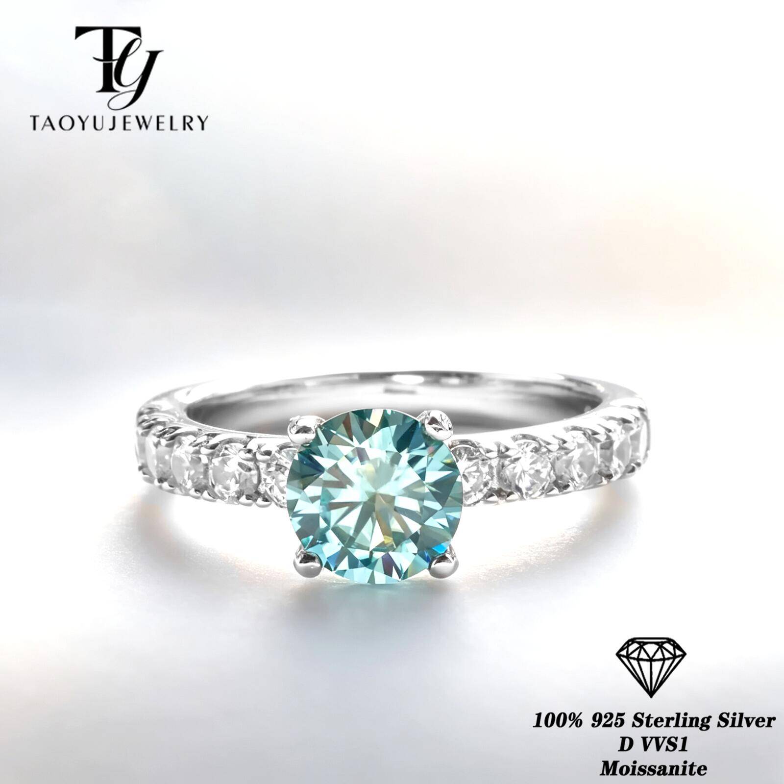 Bague classique en moissanite  - Moissanite Engagement Ring 1 Carat avis et prix