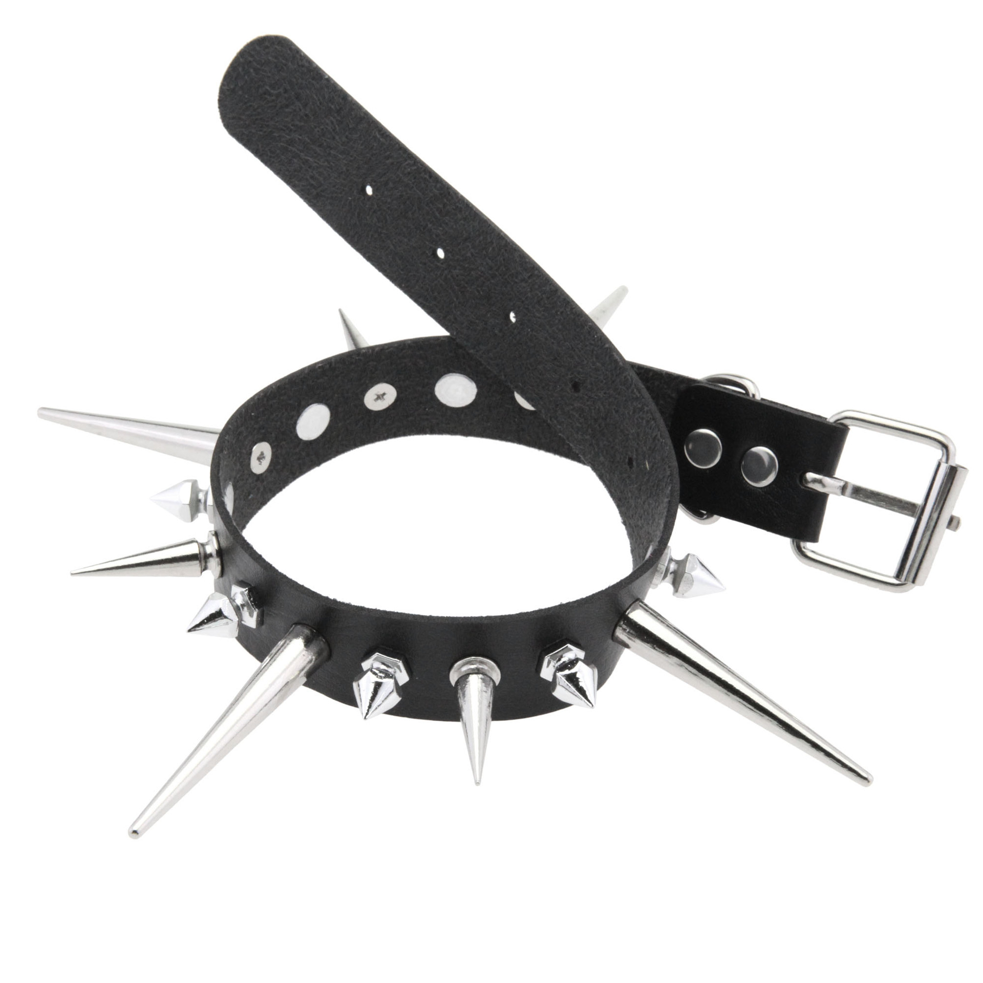 Goth Long Spike tour de cou Pu - Goth Punk Spike Choker avis et prix