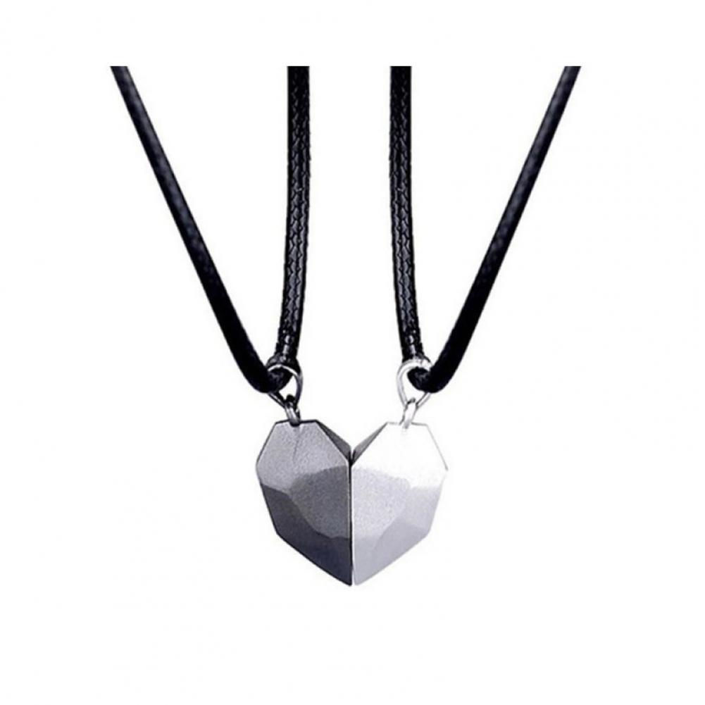 Collier pendentif cœur, ensemb - Magnetic Couple Matching Necklaces avis et prix