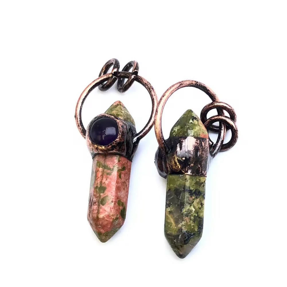 Pendentifs en pierre naturelle - Crystal Pendant Necklace Natural Stone avis et prix