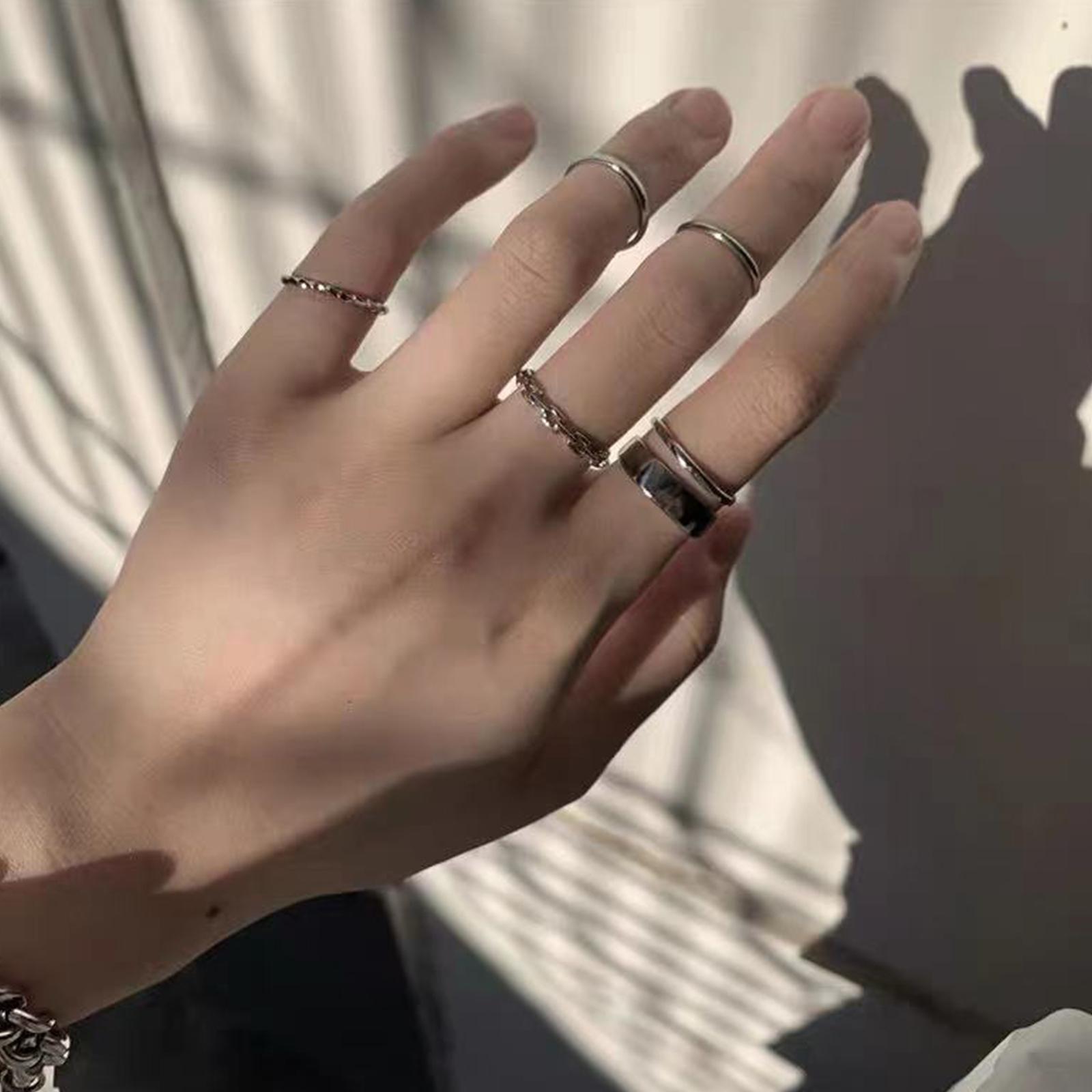 Ensemble de bagues Hip Hop pou - Vintage Punk Knuckle Rings Set avis et prix